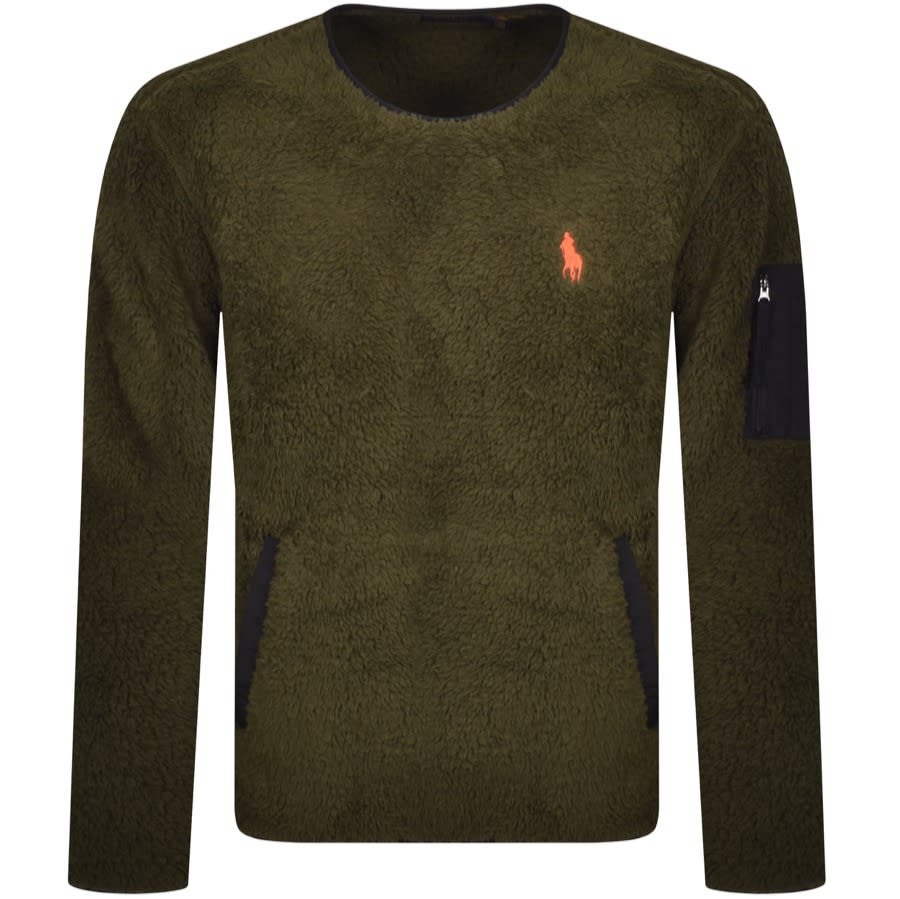 Alternative Image for ProductRalph Lauren Fleece Utility Sweatshirt In Green1